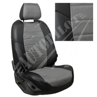 Авточехлы на сидения для Ford Tourneo I (2 места) с 03-13г. - черн+альк. серая