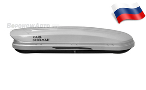 Автомобильный бокс Carl Steelman Sport 345 (195*75*33) темно-серый карбон