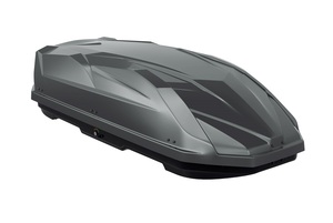Автомобильный бокс CYBORT Exclusive 530 (186*82*46) темно-серый матовый