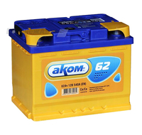 Аккумулятор АКОМ 62 А/ч обратная R+ EN 540A 242x175x190