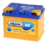 Аккумулятор АКОМ 65 А/ч прямая L+ EN 580A 242x175x190