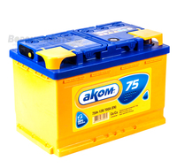 Аккумулятор АКОМ 75 А/ч прямая L+ EN 700A 278x175x190