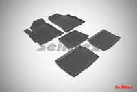 Резиновый коврик Seintex с бортиком для Chery TIGGO V 2012-