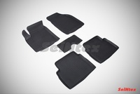 Резиновый коврик Seintex с бортиком для Chevrolet AVEO  2003-2011