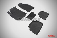 Резиновый коврик Seintex с бортиком для Chevrolet LACETTI 2004-2013