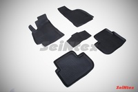 Резиновый коврик Seintex с бортиком для Chevrolet LANOS 2005-2009