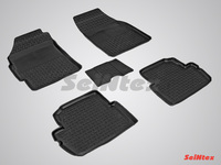 Резиновый коврик Seintex с бортиком для Chevrolet SPARK 2010-