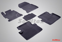 Резиновый коврик Seintex с бортиком для Honda CIVIC 4D IX 2012-