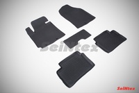 Резиновый коврик Seintex с бортиком для Kia PICANTO II 2011-
