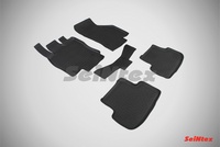 Резиновый коврик Seintex с бортиком для Seat Leon III 2013-