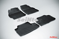 Резиновый коврик Seintex с бортиком для Toyota COROLLA (300N/MC) 2007-2013