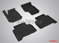 Резиновый коврик Seintex с бортиком для Volkswagen Amarok 2009-