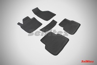 Резиновый коврик Seintex с бортиком для Volkswagen TIGUAN 2010-