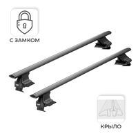 Багажник LUX D-LUX КРЫЛО черное за дверной проем, С ЗАМКОМ