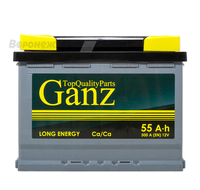 Аккумулятор GANZ 55 А/ч прямая EN 500А 242x175x190