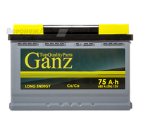 Аккумулятор GANZ 75 А/ч прямая EN 680А 278x175x190