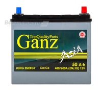 Аккумулятор GANZ 50 А/ч обратная  EN 480А 236х129х220
