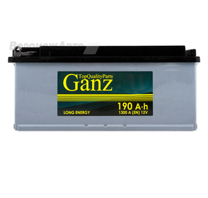 Аккумулятор GANZ 190 А/ч прямая R+EN 1300А 514х218х210
