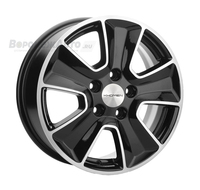 Khomen Wheels KHW1601 6,5*16 5/114,3 ET50 d66,1 Black-FP
