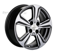 Khomen Wheels KHW1502 6*15 4/100 ET46 d54,1 Black-FP
