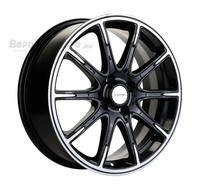 Khomen Wheels KHW1707 6,5*17 4/100 ET41 d60,1 Black-FP