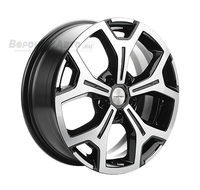 Khomen Wheels KHW1710 6,5*17 5/108 ET33 d60,1 Black-FP