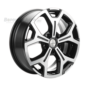 Khomen Wheels KHW1710 6,5*17 5/114,3 ET37 d66,5 Black-FP