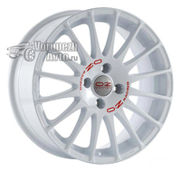 OZ Racing Superturismo WRC 7*17 5/114,3 ET45 d75 White Red Lettering