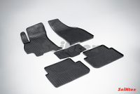 Резиновый коврик Seintex сетка для Chevrolet LANOS 2005-2009