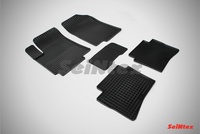 Резиновый коврик Seintex сетка для Hyundai SOLARIS 2010-