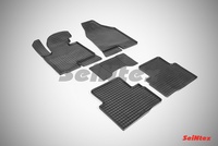 Резиновый коврик Seintex сетка для Kia SPORTAGE III  2010-2015