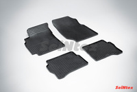 Резиновый коврик Seintex сетка для Nissan ALMERA classic (B10) 2006-2013