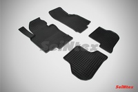 Резиновый коврик Seintex сетка для Skoda OCTAVIA A5 2008-