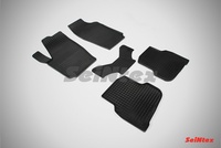 Резиновый коврик Seintex сетка для Volkswagen POLO Sedan 2010-